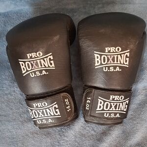 Pro Boxing USA Black Gloves